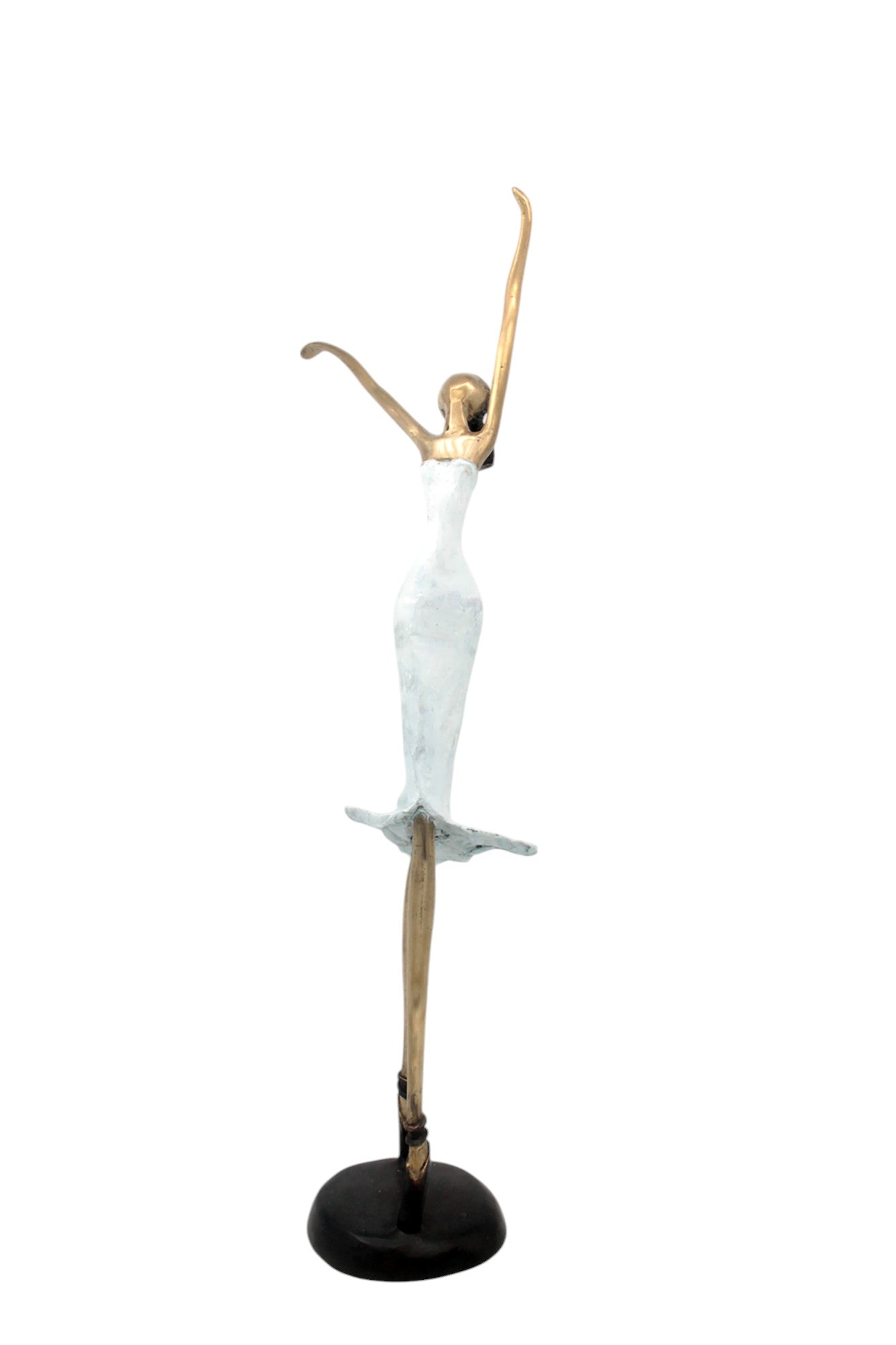 Bronze danseuse 55 cm blanc n°1 Bronzes d'Afrique