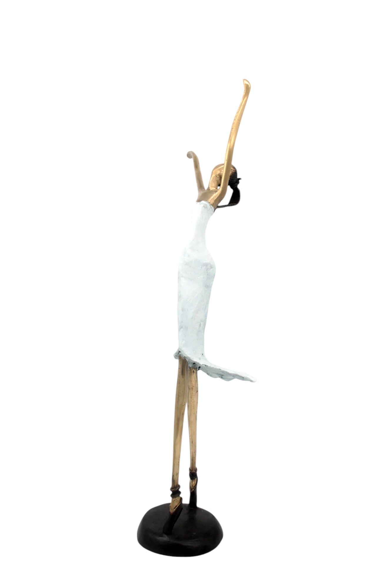 Bronze danseuse 55 cm blanc n°1 Bronzes d'Afrique