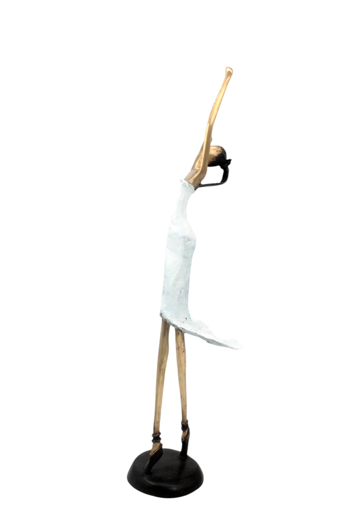 Bronze danseuse 55 cm blanc n°1 Bronzes d'Afrique