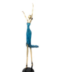 Bronze danseuse 55 cm bleu n°2 Bronzes d'Afrique
