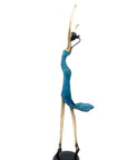 Bronze danseuse 55 cm bleu n°2 Bronzes d'Afrique