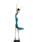 Bronze danseuse 55 cm bleu n°2 Bronzes d'Afrique