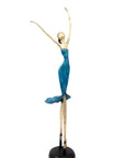 Bronze danseuse 55 cm bleu n°2 Bronzes d'Afrique