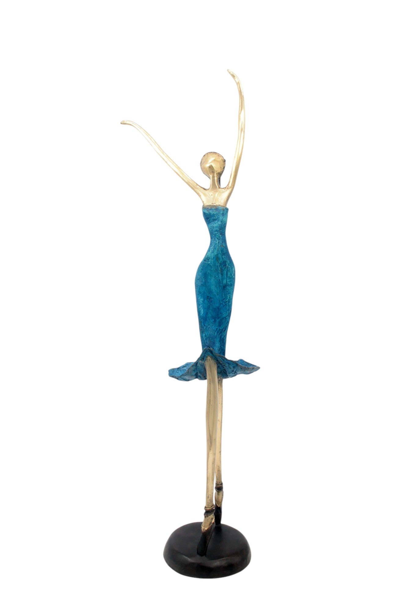 Bronze danseuse 55 cm bleu n°2 Bronzes d'Afrique