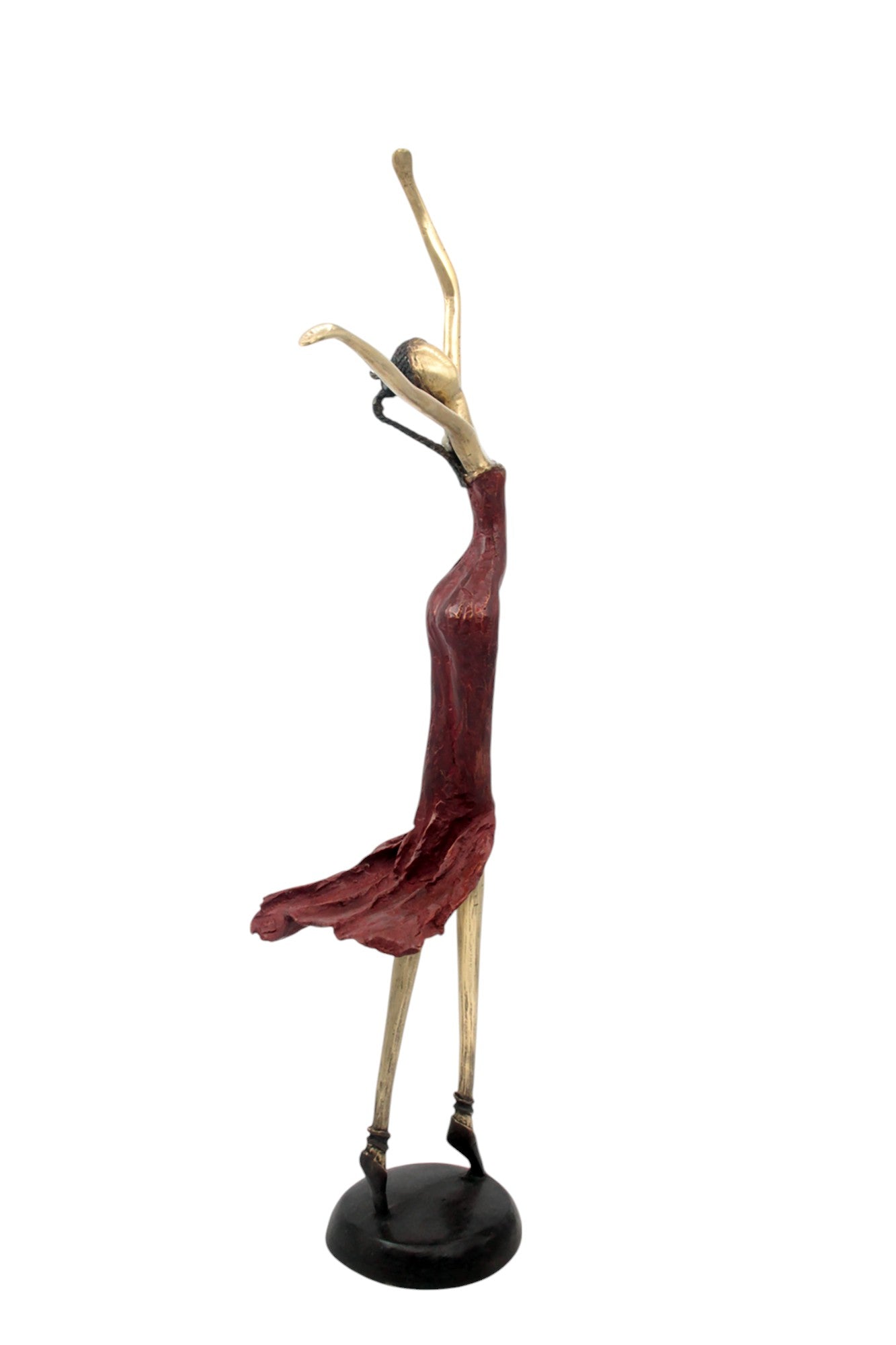 Bronze danseuse 55 cm rouge n°2 Bronzes d'Afrique