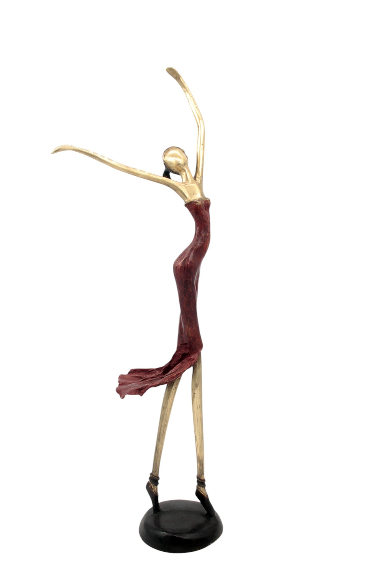 Bronze danseuse 55 cm rouge n°2 Bronzes d'Afrique