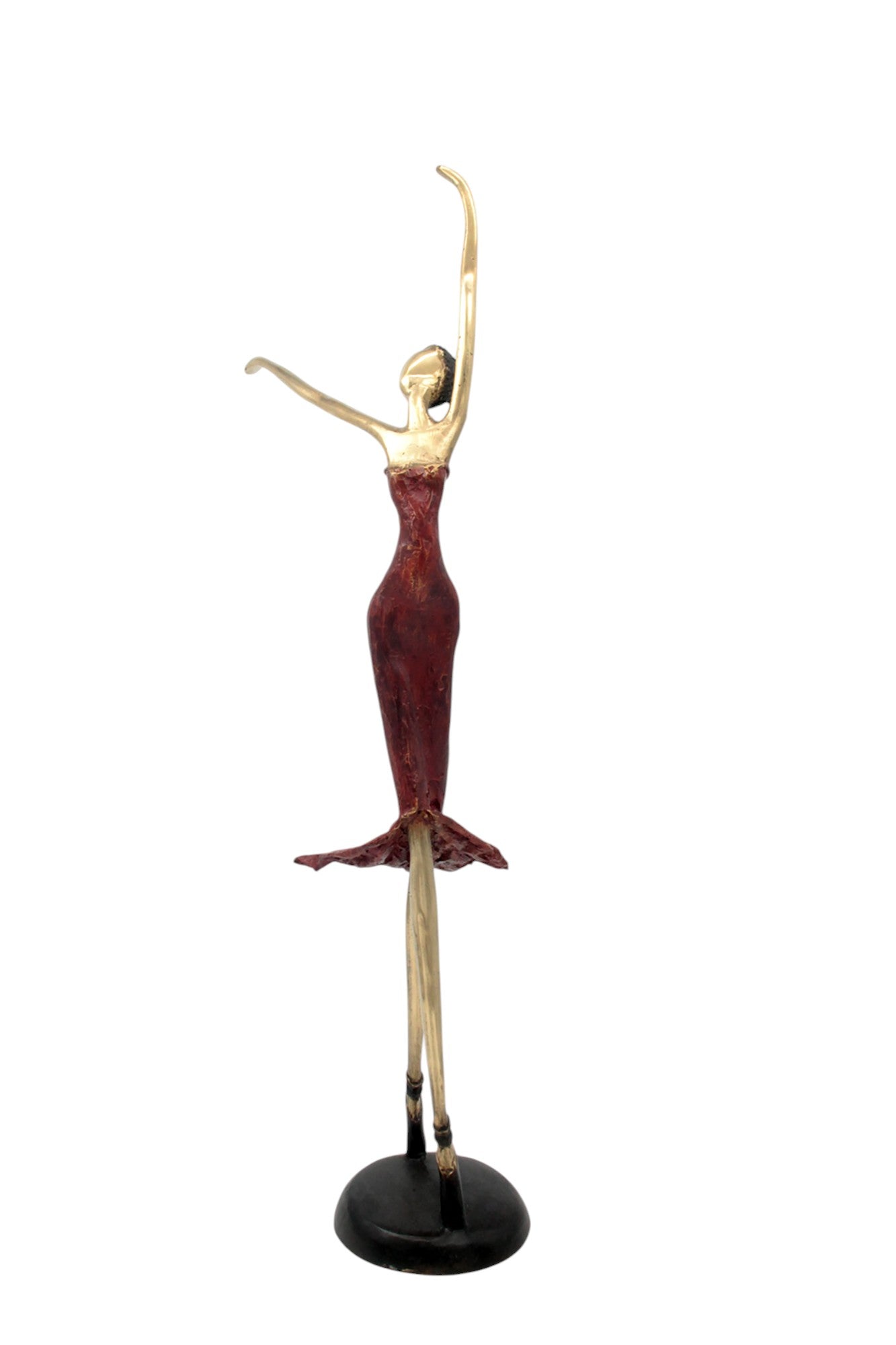 Bronze danseuse 55 cm rouge n°2 Bronzes d'Afrique