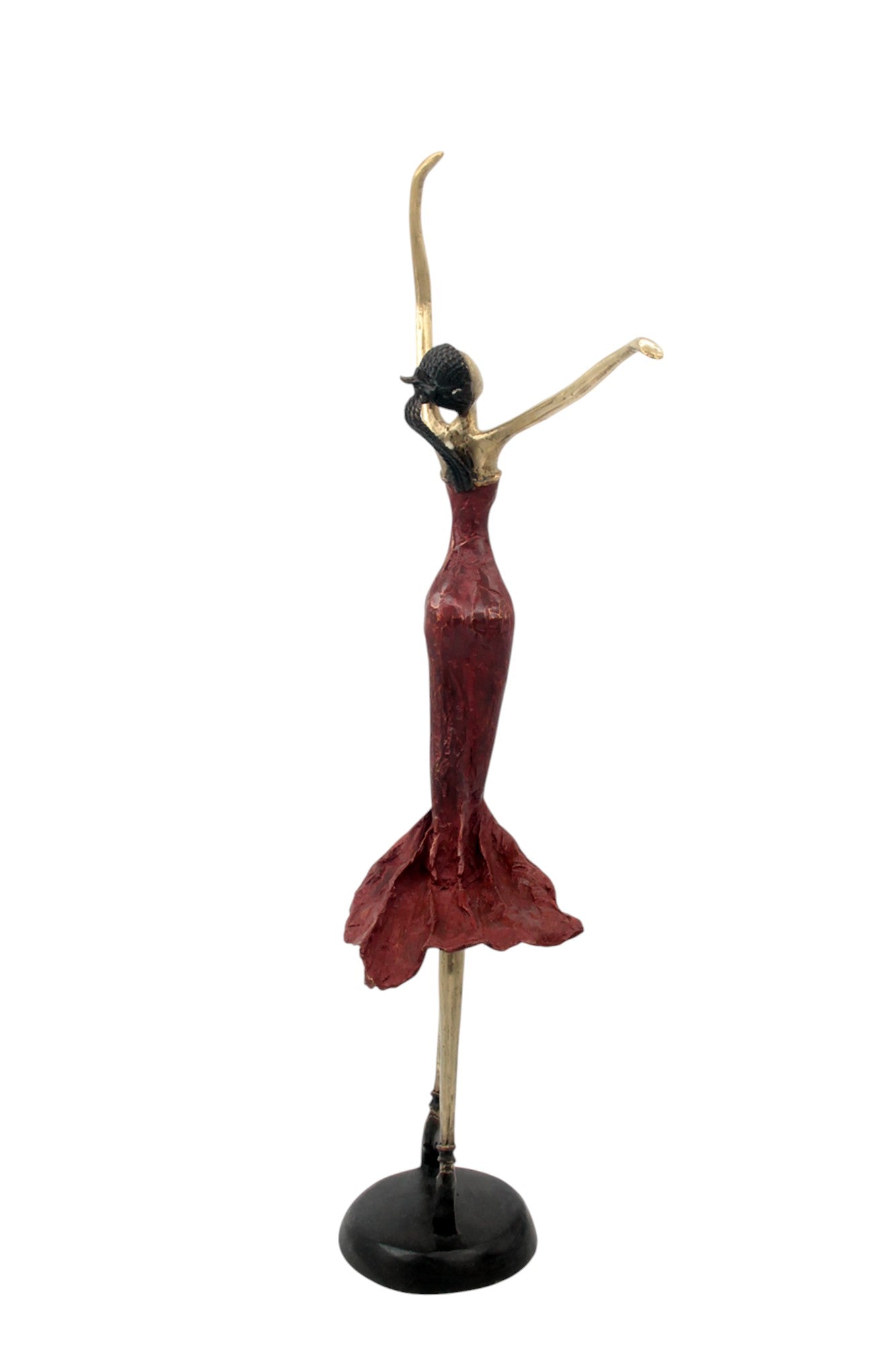 Bronze danseuse 55 cm rouge n°2 Bronzes d'Afrique