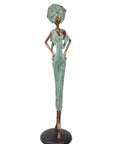 Bronze Issouf 70 cm vert n°1 Bronzes d'Afrique