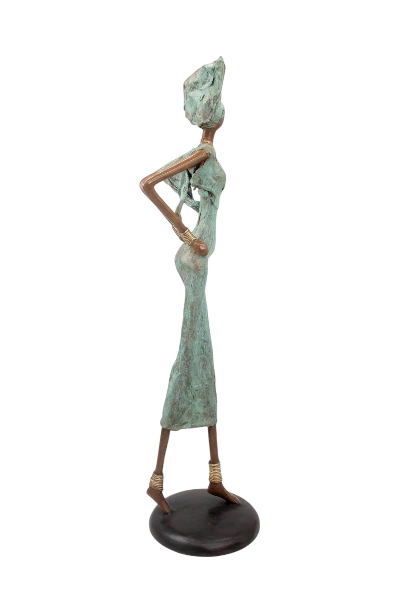 Bronze Issouf 70 cm vert n°1 Bronzes d'Afrique