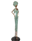 Bronze Issouf 70 cm vert n°1 Bronzes d'Afrique