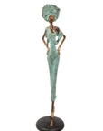 Bronze Issouf 70 cm vert n°1 Bronzes d'Afrique