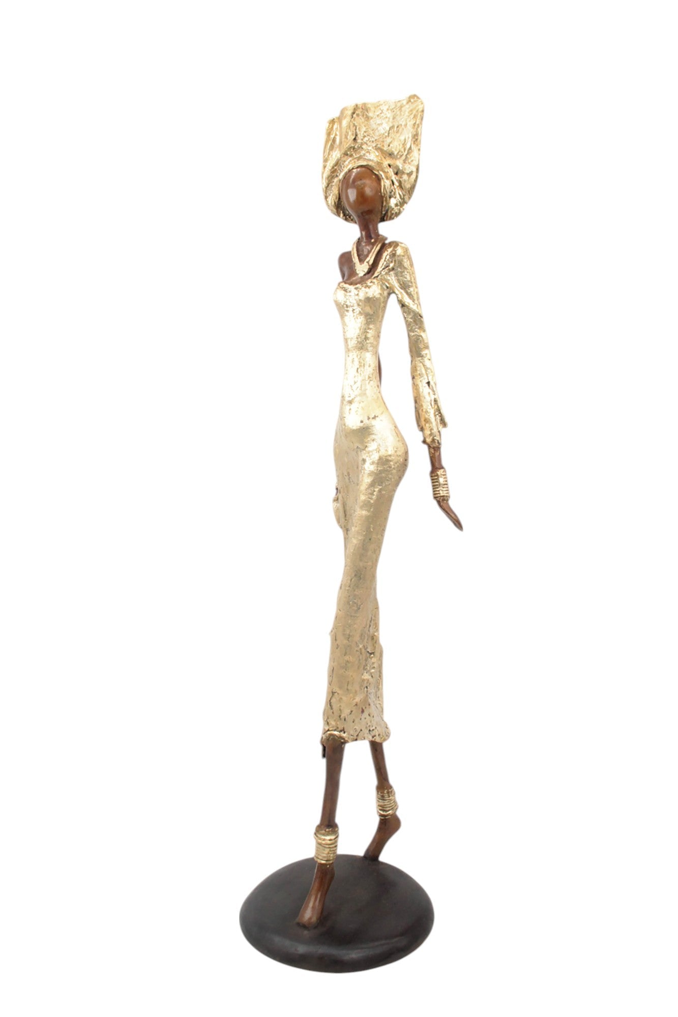 Bronze Issouf 70 cm doré n°1 Bronzes d'Afrique