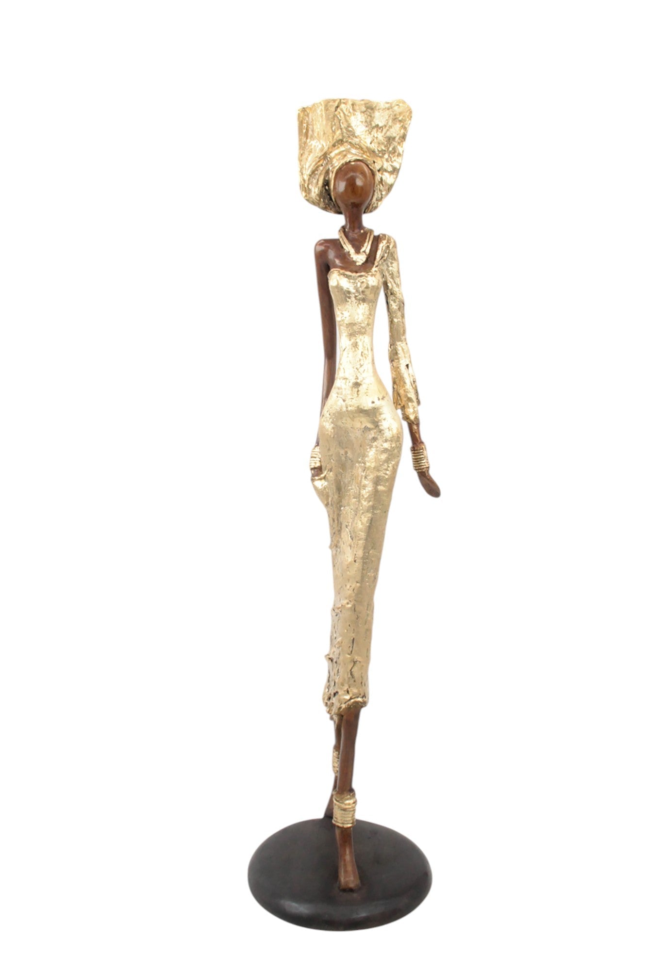 Bronze Issouf 70 cm doré n°1 Bronzes d'Afrique