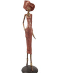 Bronze Issouf 70 cm rouge n°3 Bronzes d'Afrique