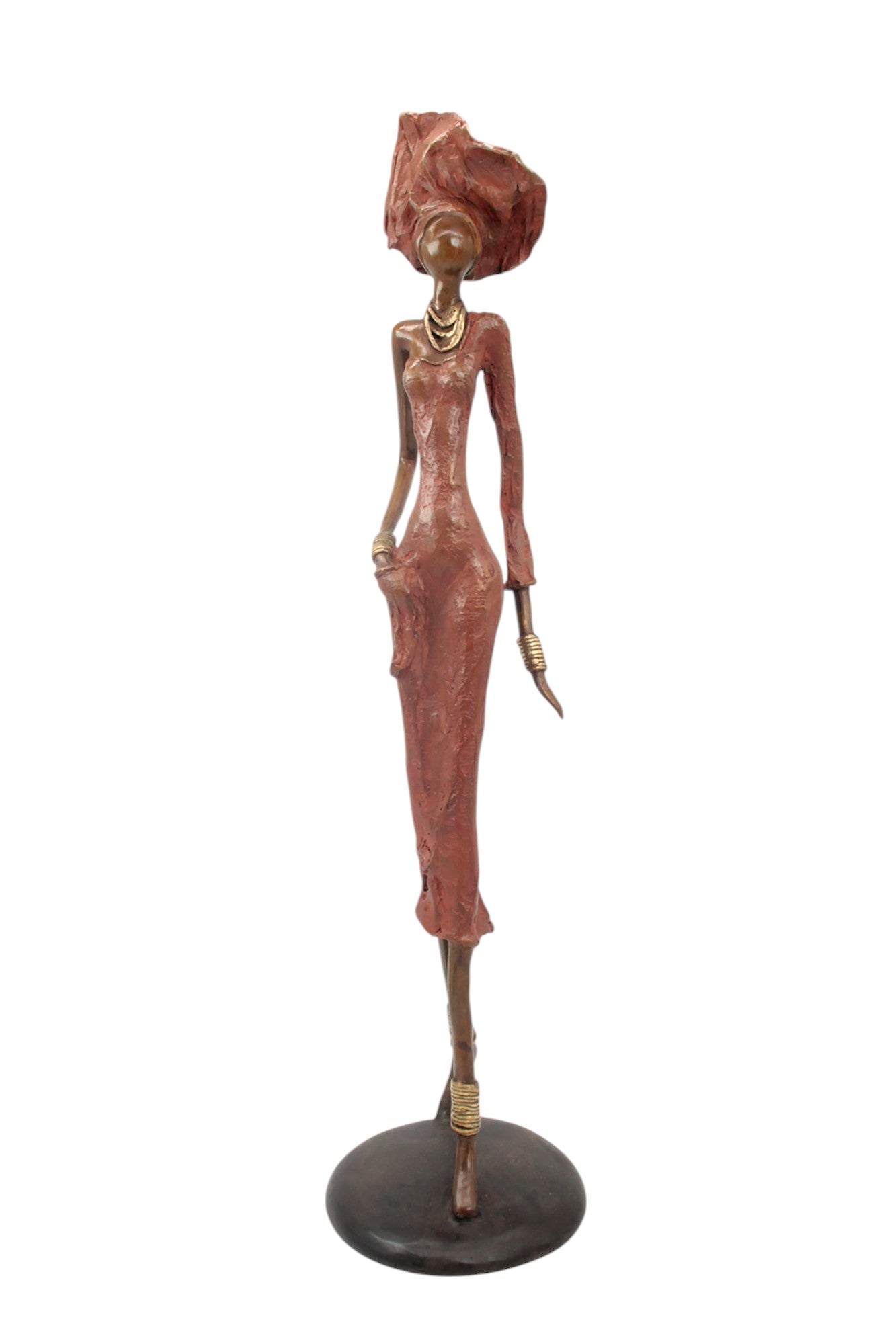 Bronze Issouf 70 cm rouge n°3 Bronzes d'Afrique