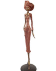 Bronze Issouf 70 cm rouge n°3 Bronzes d'Afrique