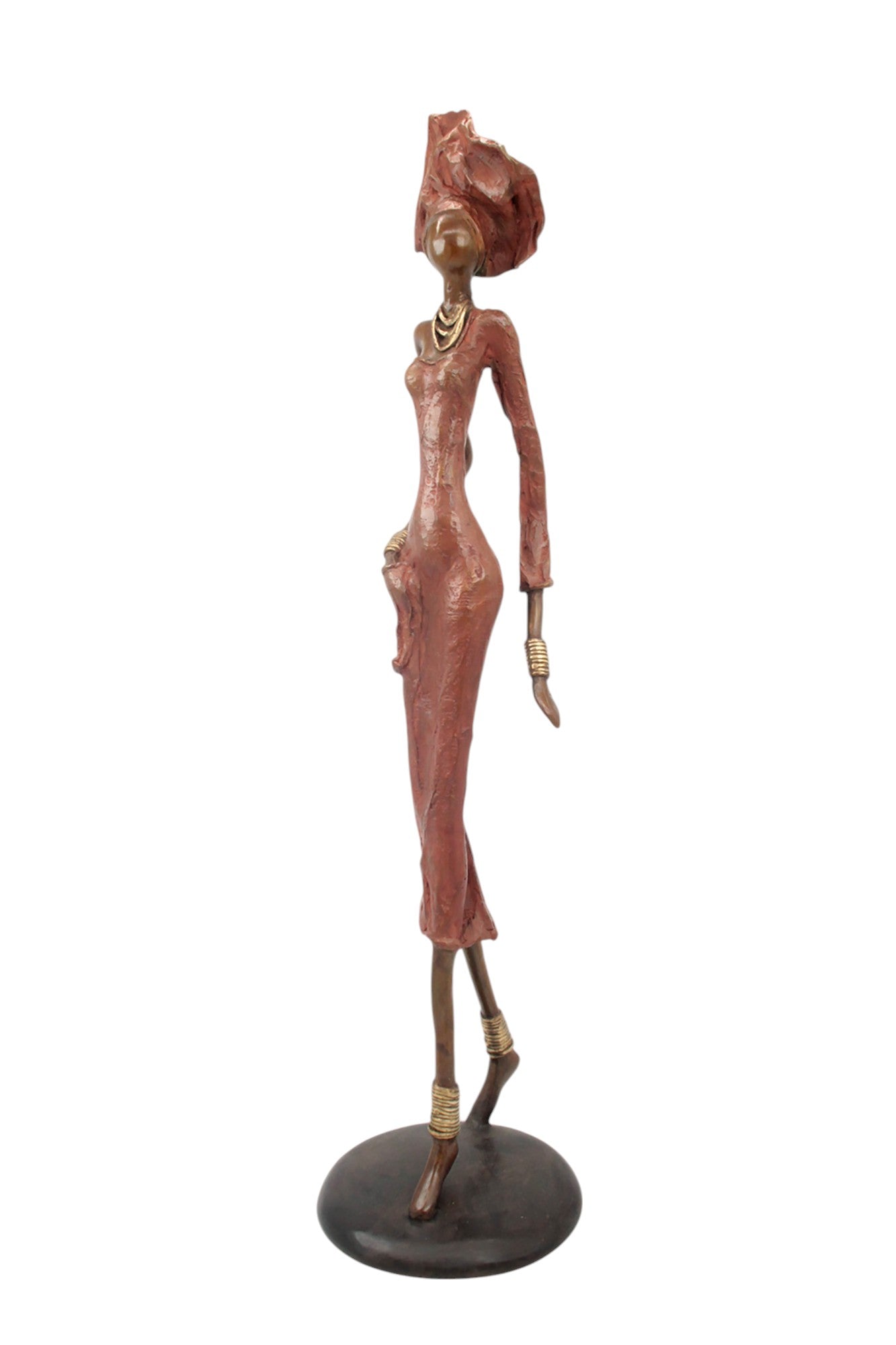 Bronze Issouf 70 cm rouge n°3 Bronzes d'Afrique