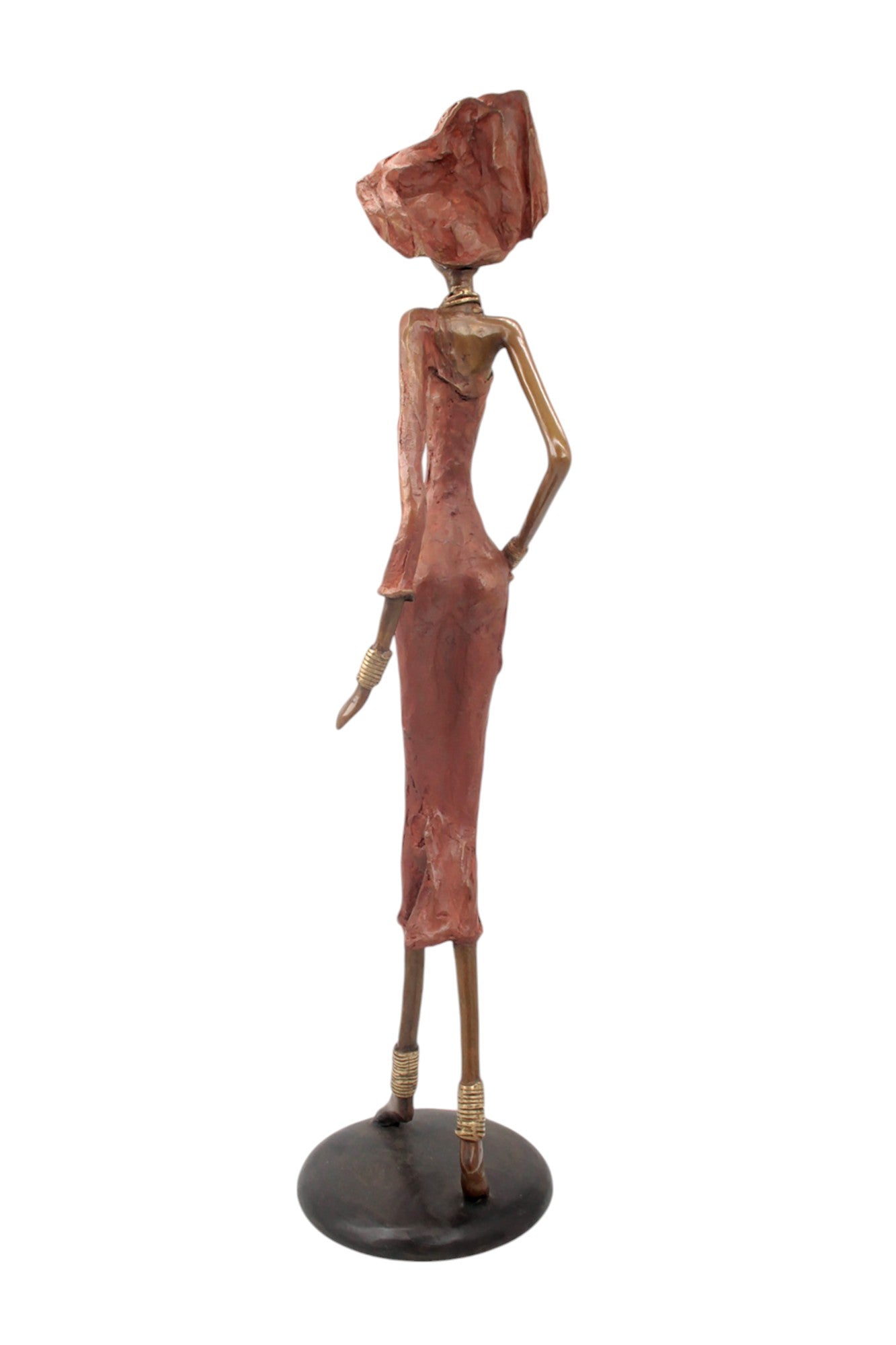 Bronze Issouf 70 cm rouge n°3 Bronzes d'Afrique