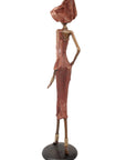Bronze Issouf 70 cm rouge n°3 Bronzes d'Afrique