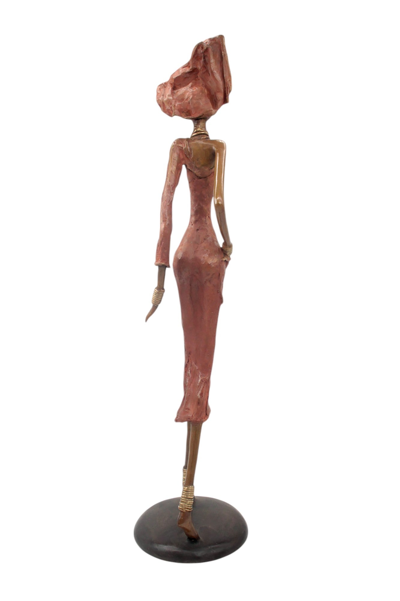 Bronze Issouf 70 cm rouge n°3 Bronzes d'Afrique