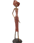 Bronze Issouf 70 cm rouge n°3 Bronzes d'Afrique