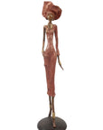 Bronze Issouf 70 cm rouge n°3 Bronzes d'Afrique