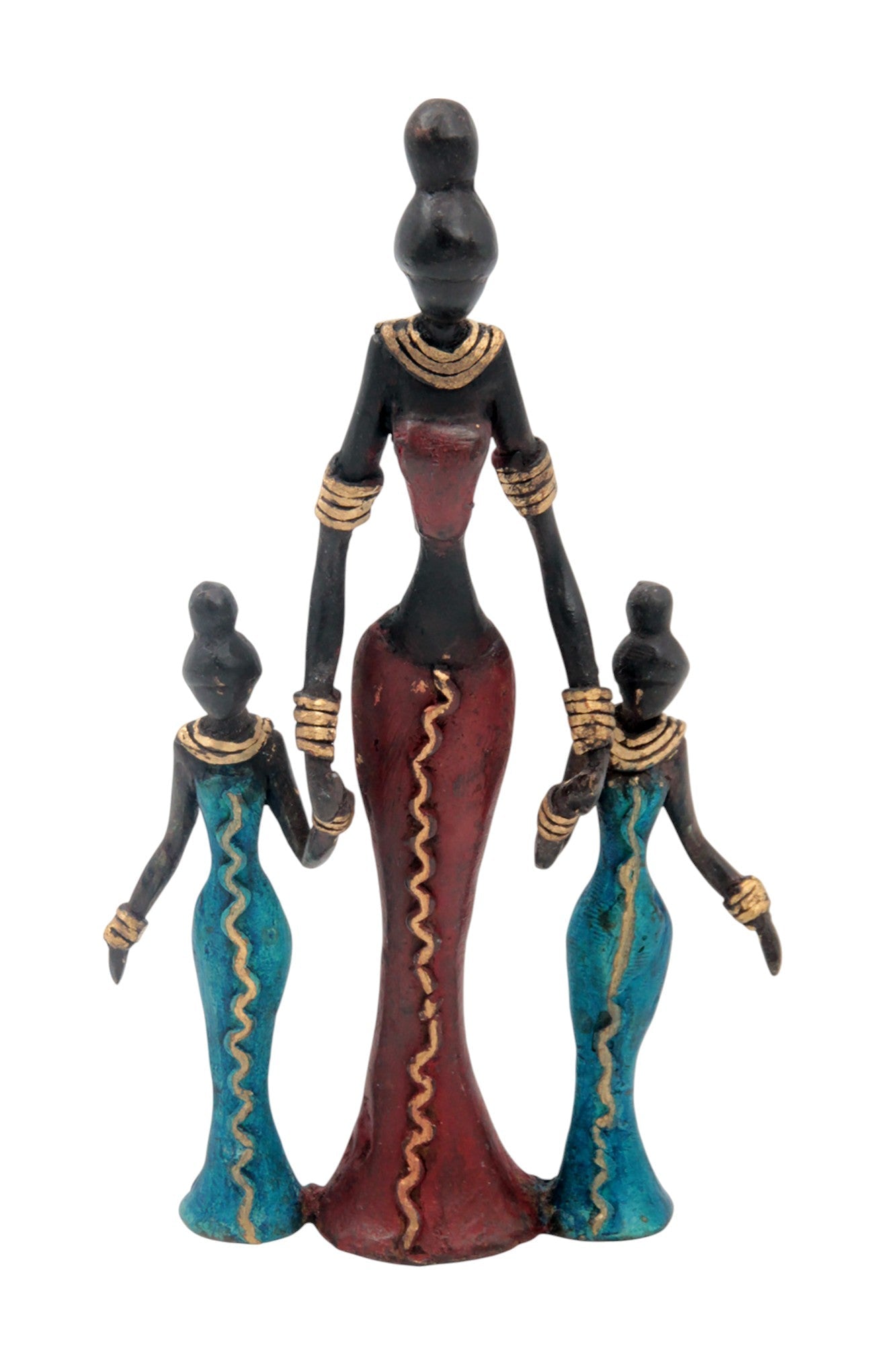 Bronze Mohamadi Dermé 20 cm rouge n°1 Bronzes d'Afrique