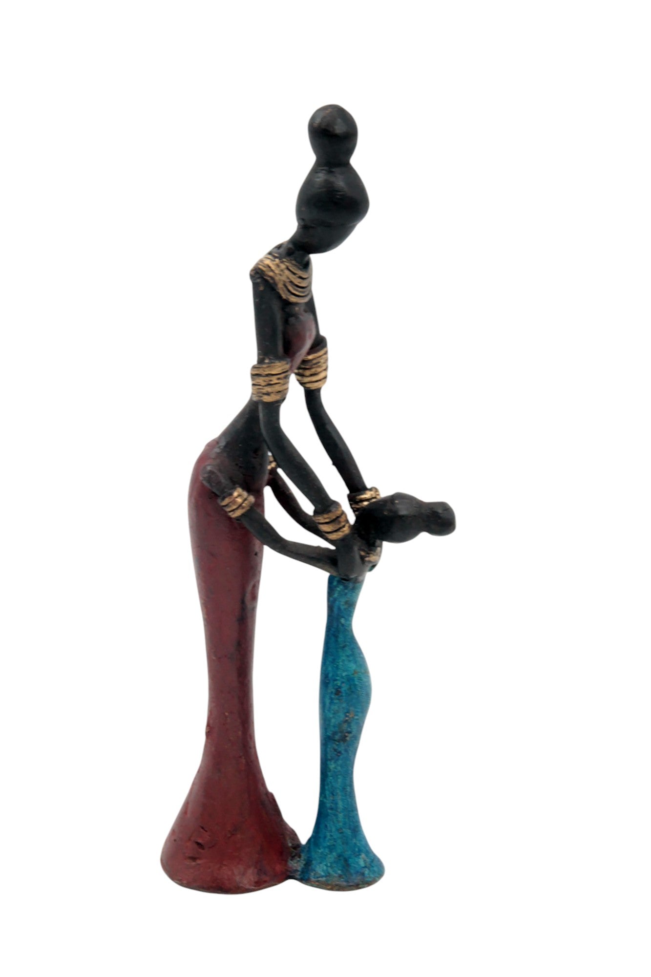 Bronze Mohamadi Dermé 20 cm rouge n°3 Bronzes d'Afrique