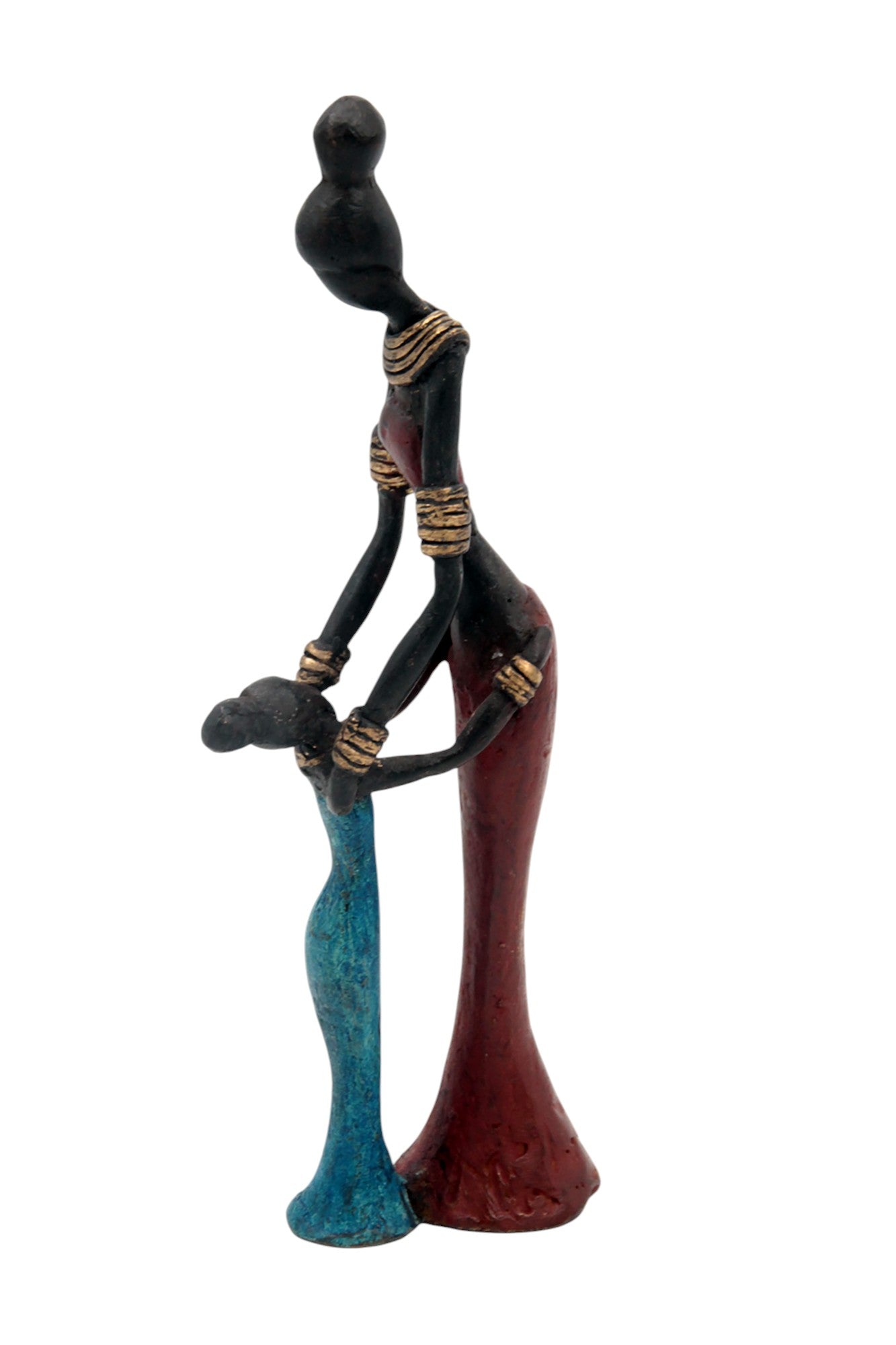 Bronze Mohamadi Dermé 20 cm rouge n°3 Bronzes d'Afrique