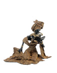 Bronze Issouf exceptionnel assis 55 cm marron n°3 Bronzes d'Afrique