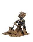 Bronze Issouf exceptionnel assis 55 cm marron n°3 Bronzes d'Afrique