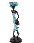 Bronze 15 cm turquoise n°8 Bronzes d'Afrique
