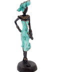 Bronze 15 cm turquoise n°8 Bronzes d'Afrique