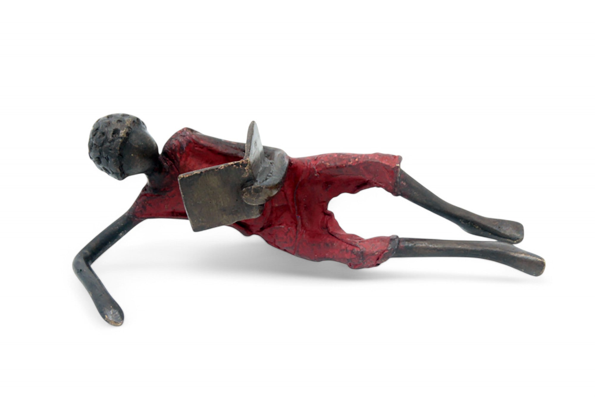 Bronze allongé 20 cm rouge n°4 Bronzes d'Afrique