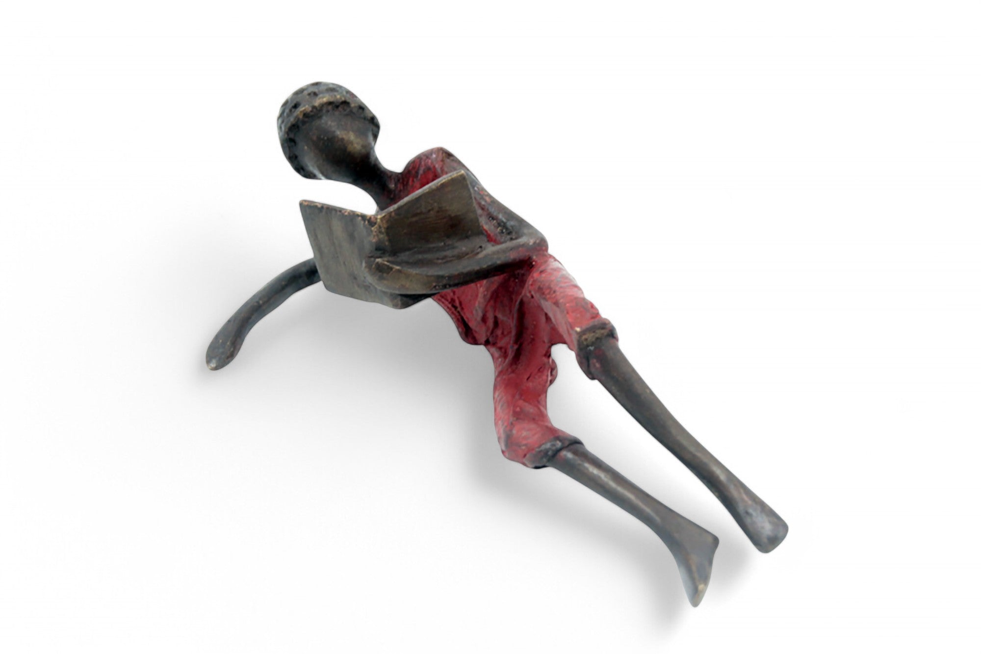 Bronze allongé 20 cm rouge n°4 Bronzes d'Afrique