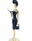 Bronze 30 cm noir et doré n°1 Bronzes d'Afrique