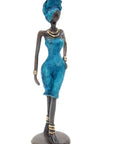 Bronze 30 cm bleu n°2 Bronzes d'Afrique