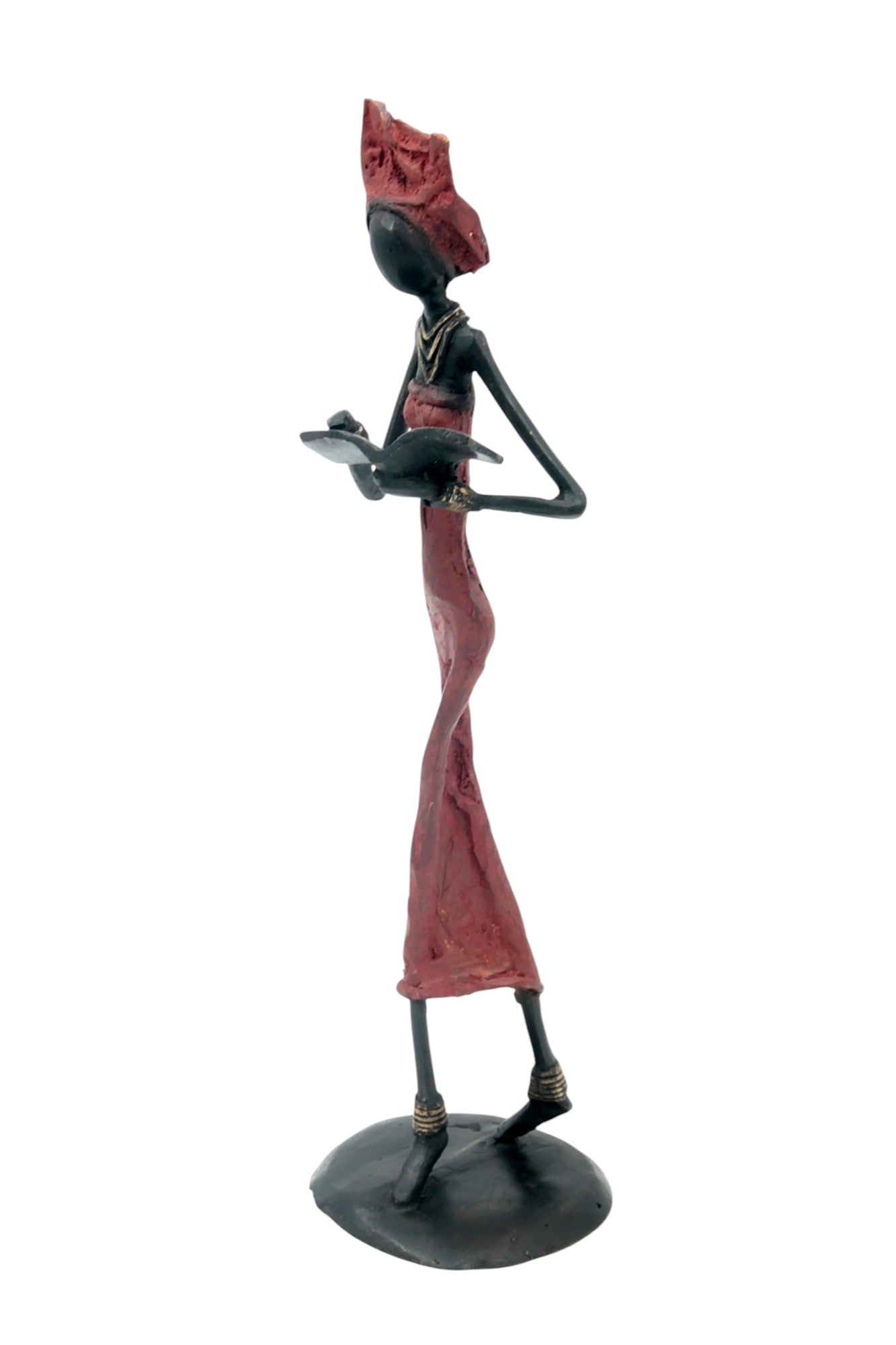 Bronze 35 cm rouge n°15 Bronzes d'Afrique