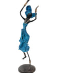 Bronze 35 cm bleu n°10 Bronzes d'Afrique