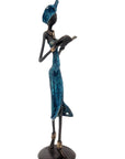 Bronze 35 cm bleu n°12 Bronzes d'Afrique