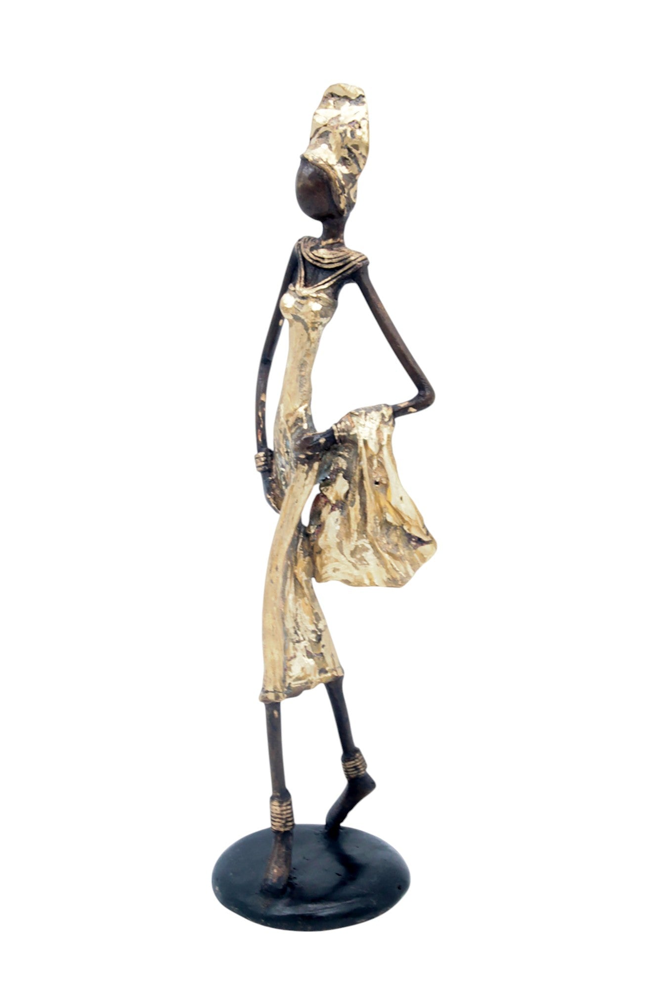 Bronze 35 cm doré n°6 Bronzes d'Afrique