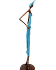 Bronze 55 cm bleu n°1 Bronzes d'Afrique