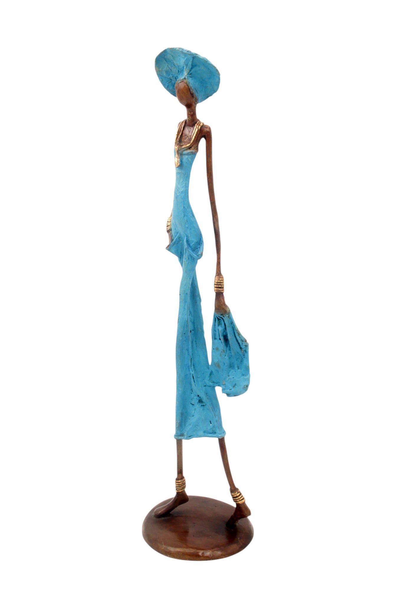 Bronze 55 cm bleu n°1 Bronzes d'Afrique
