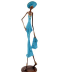 Bronze 55 cm bleu n°1 Bronzes d'Afrique