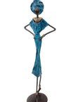Bronze 55 cm bleu n°2 Bronzes d'Afrique