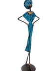 Bronze 55 cm bleu n°2 Bronzes d'Afrique