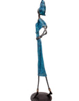 Bronze 55 cm bleu n°2 Bronzes d'Afrique
