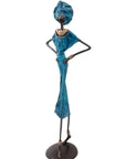 Bronze 55 cm bleu n°2 Bronzes d'Afrique