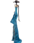 Bronze 55 cm bleu n°9 Bronzes d'Afrique